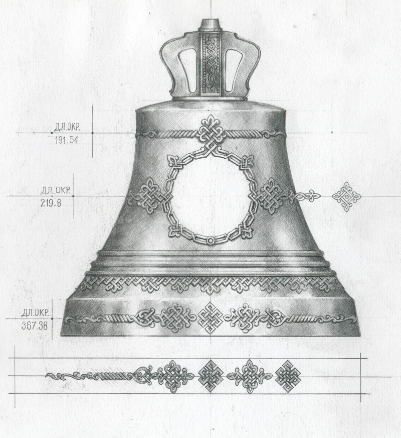 Как нарисовать царь колокола
